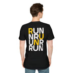 Perdurant Collective RUN RUN RUN T-Shirt - Dark Unisex Graphic Marathon Tee