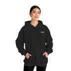Perdurant Collective RUN RUN RUN Hoodie - Dark Athletic Unisex Graphic Pullover for Runners