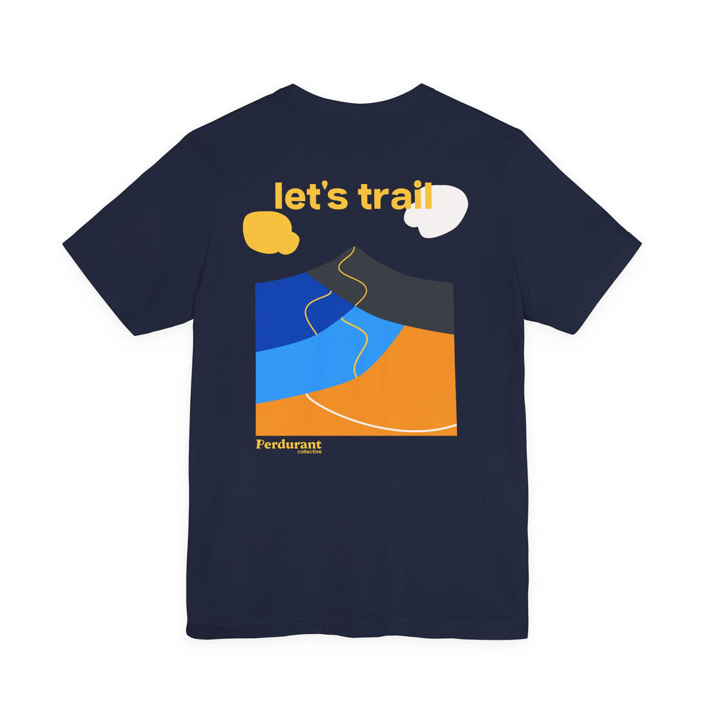 Perdurant Collective Let's Trail T-shirt - Dark Adventure Running & Hiking Tee