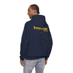 Perdurant Collective Footprint Hoodie - Dark Minimal Unisex Graphic Hoodie