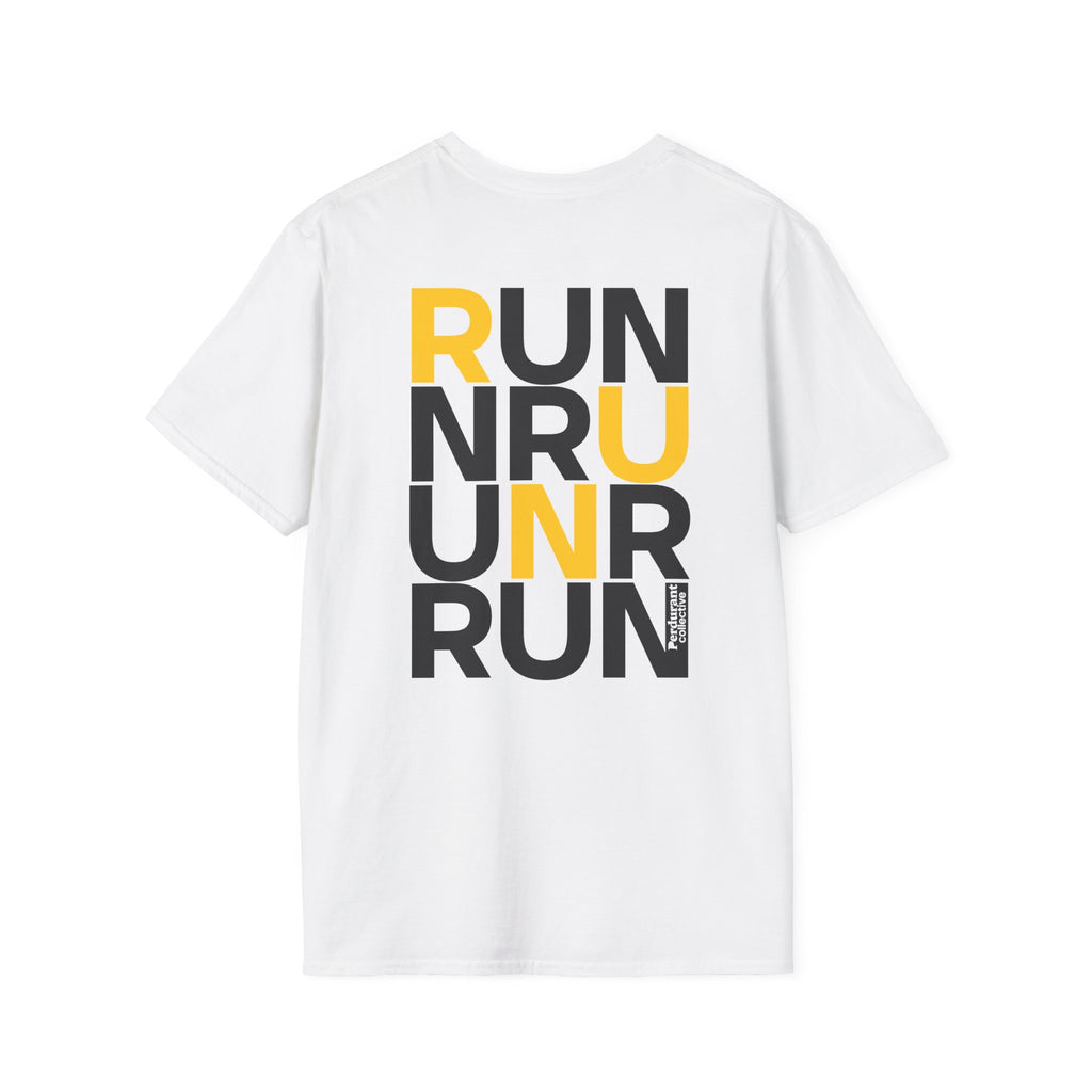 Perdurant Collective RUN RUN RUN T-Shirt - Light Unisex Graphic Running Tee