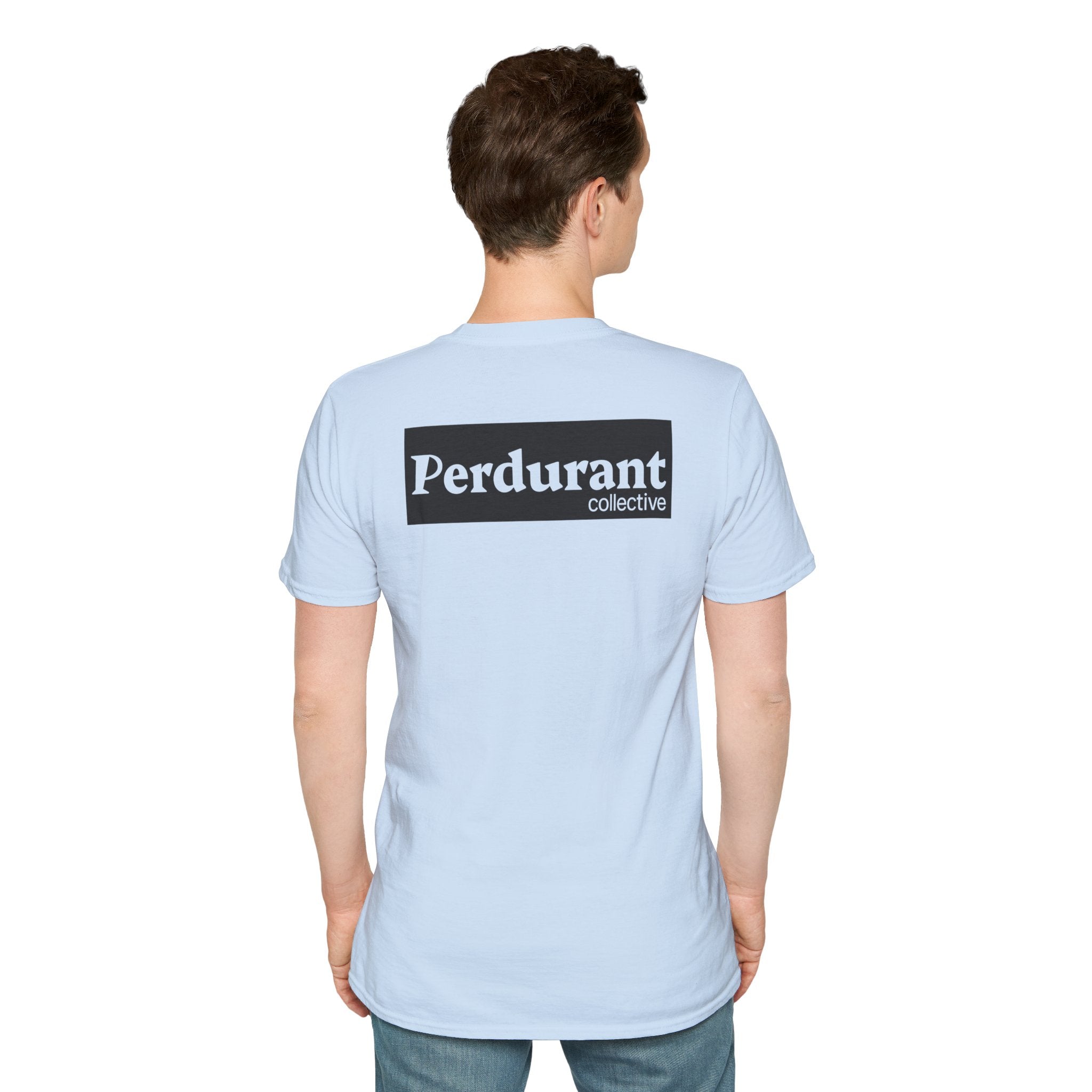 Perdurant Collective Logo T-Shirt - Light Minimal Unisex Graphic Tee