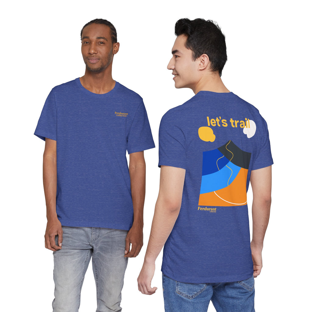 Perdurant Collective Let's Trail T-shirt - Dark Adventure Running & Hiking Tee