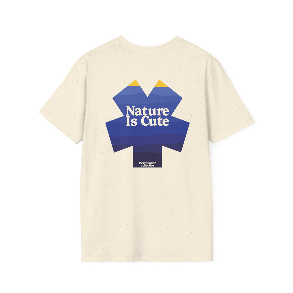 Perdurant Collective Nature Is Cute Hiking T-Shirt - Unisex Cotton Outdoors Tee