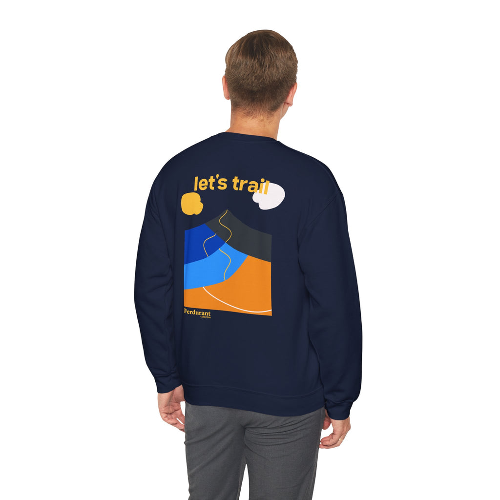 Perdurant Collective Let's Trail Sweatshirt - Dark Adventure Running & Hiking Crewneck