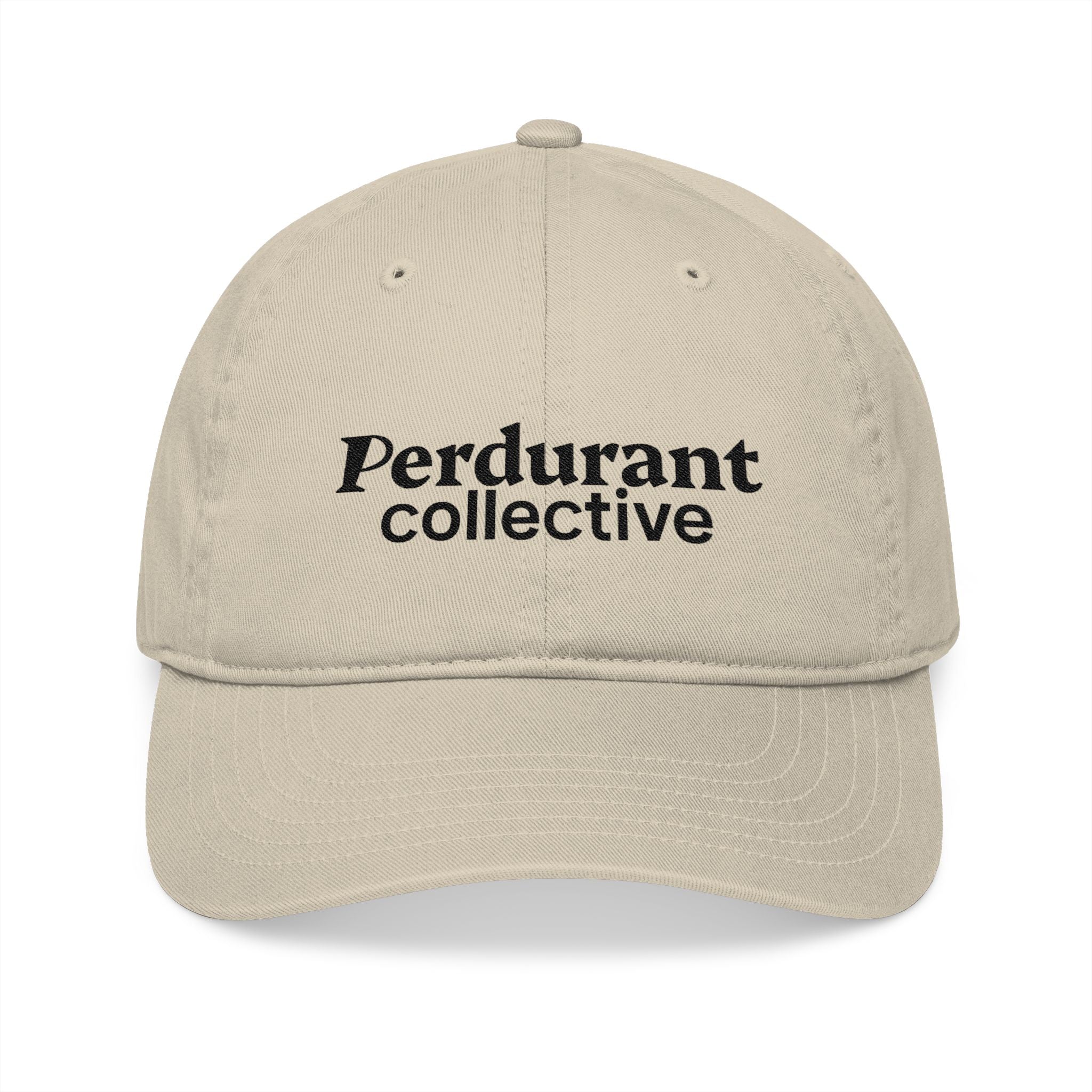 Perdurant Collective Logo Cap - Light Minimal Embroidered Hat