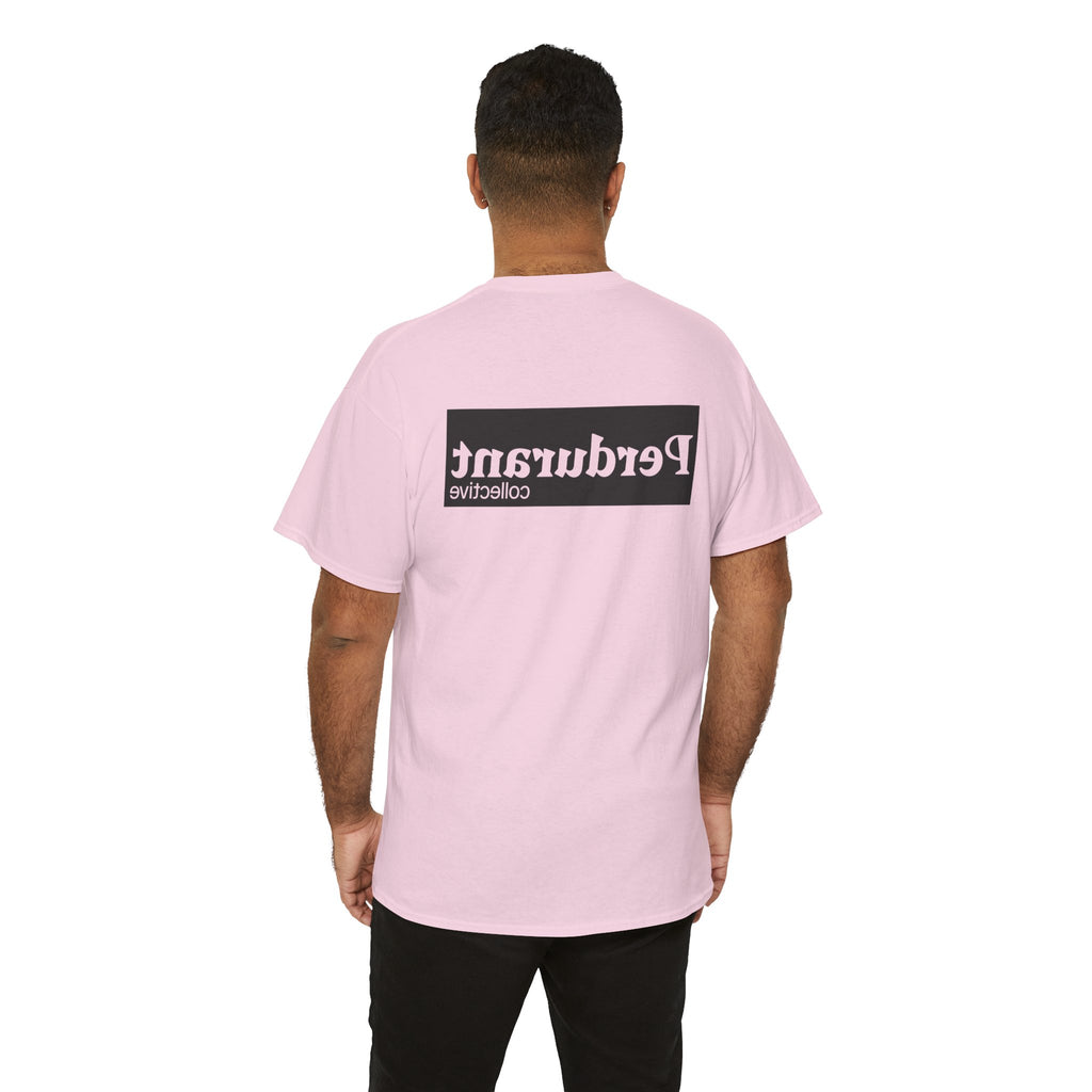 Perdurant Collective Outline Logo T-Shirt - Light Minimal Unisex Graphic Tee