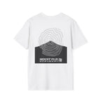 Mount Fuji Topographic T-Shirt - Light Unisex Mountain Relief Tee
