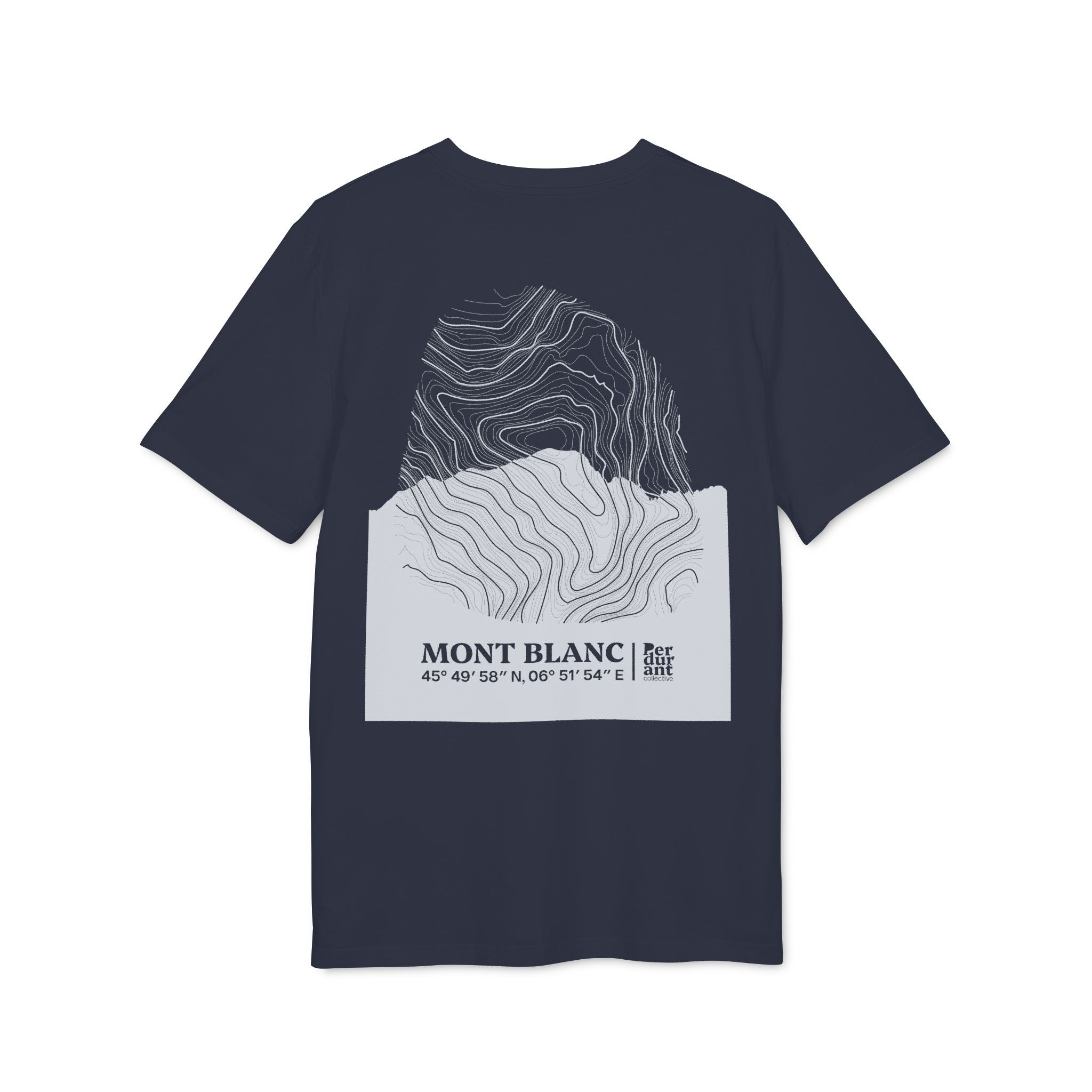 Mont Blanc Relief - the Classic Dark Unisex T-Shirt