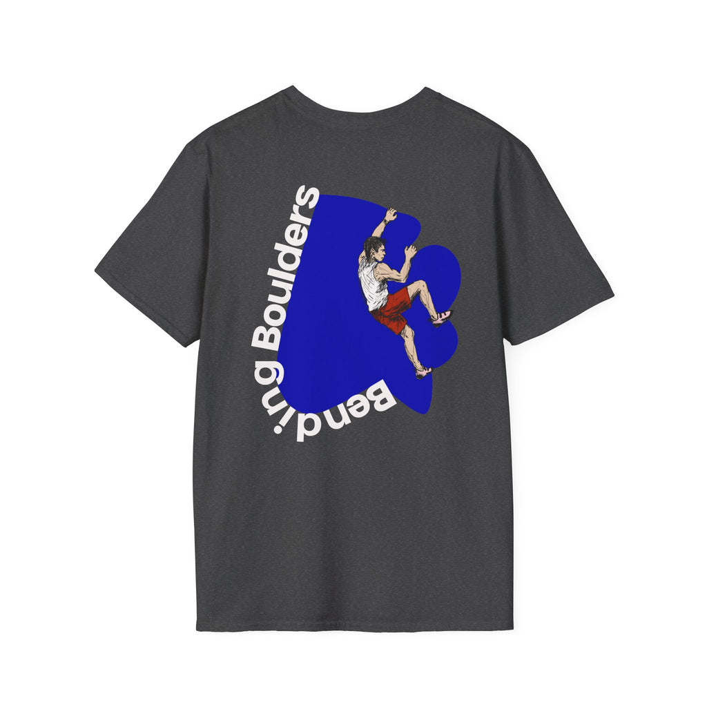 Perdurant Collective Bending Boulders T‑Shirt - Dark Climbing & Bouldering Black Graphic Tee