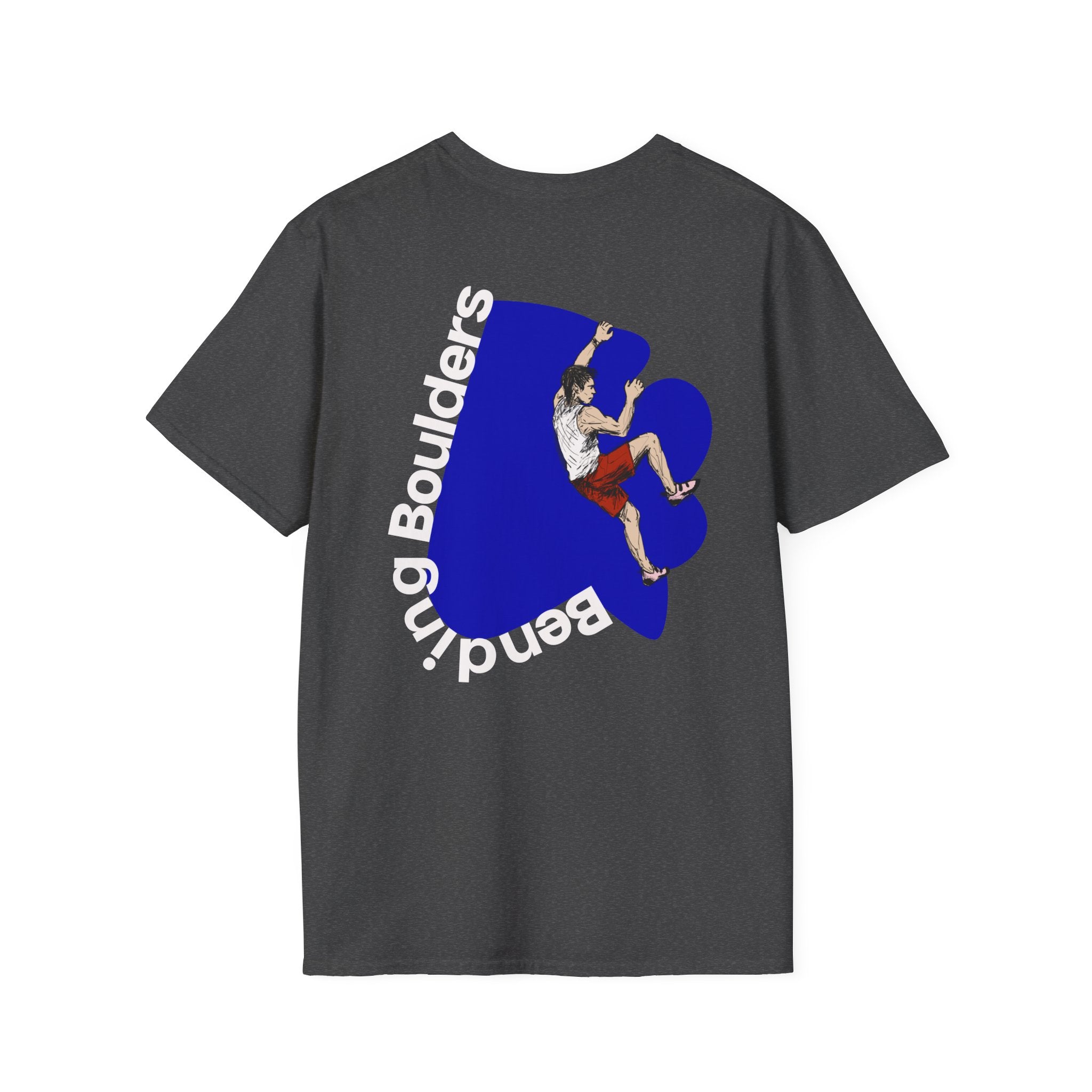 Perdurant Collective Bending Boulders T‑Shirt - Dark Climbing & Bouldering Black Graphic Tee