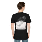 Kilimanjaro Topographic T-Shirt - Dark Unisex Mountain Relief Tee