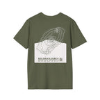 Kilimanjaro Topographic T-Shirt - Dark Unisex Mountain Relief Tee