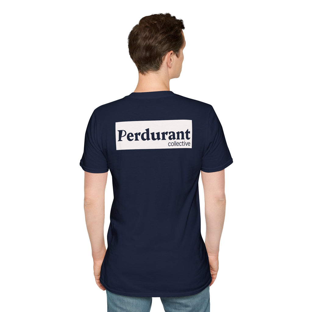 Perdurant Collective Logo T-Shirt - Dark Minimal Unisex Graphic Tee