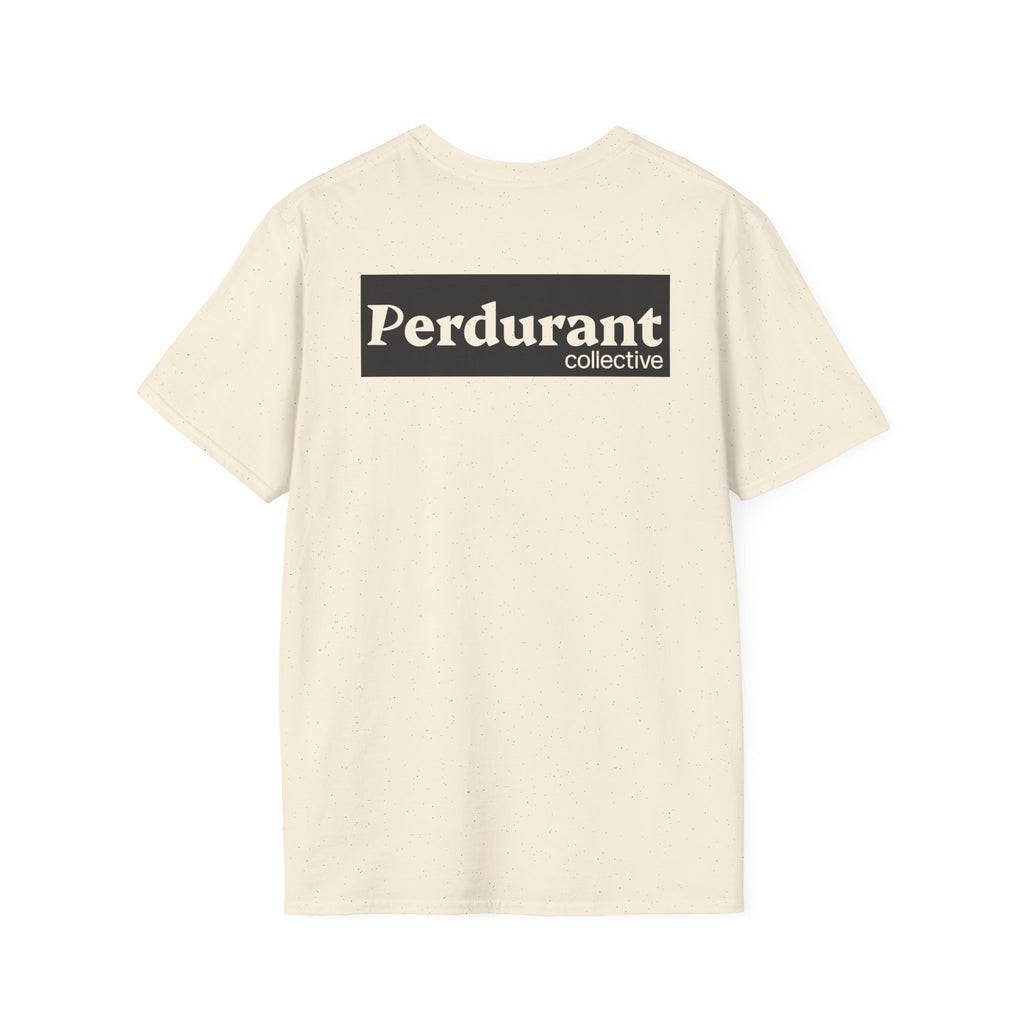 Perdurant Collective Logo T-Shirt - Light Minimal Unisex Graphic Tee