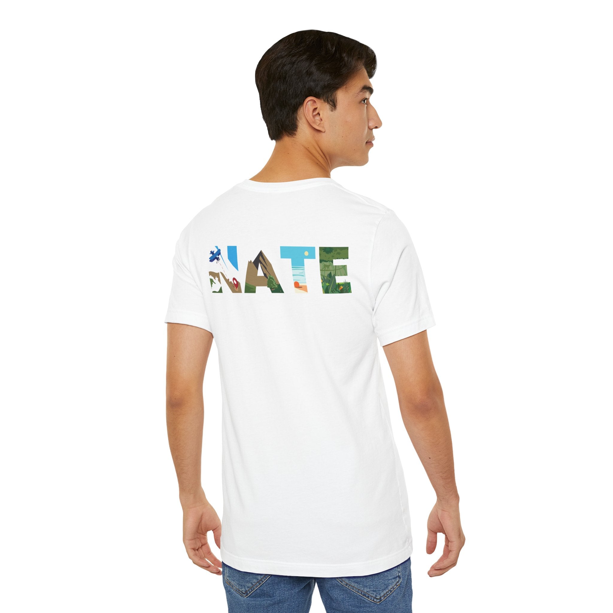Nate Explores x Perdurant Collective Logo T-Shirt - Light Unisex Adventure & Outdoors Graphic Tee