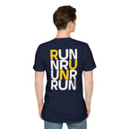Perdurant Collective RUN RUN RUN T-Shirt - Dark Unisex Graphic Marathon Tee