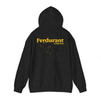 Perdurant Collective Footprint Hoodie - Dark Minimal Unisex Graphic Hoodie