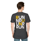 Perdurant Collective RUN RUN RUN T-Shirt - Dark Unisex Graphic Marathon Tee