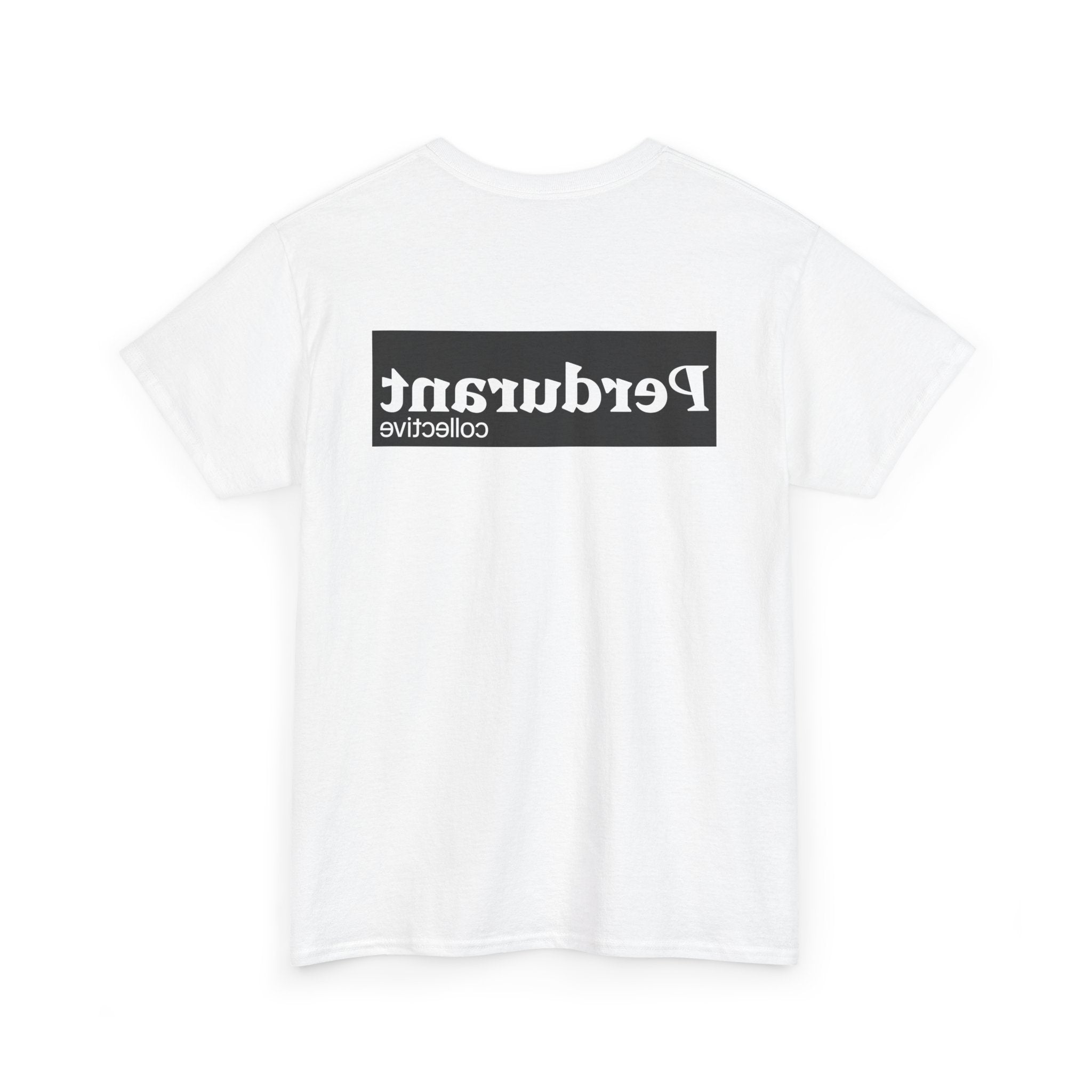 Perdurant Collective Outline Logo T-Shirt - Light Minimal Unisex Graphic Tee