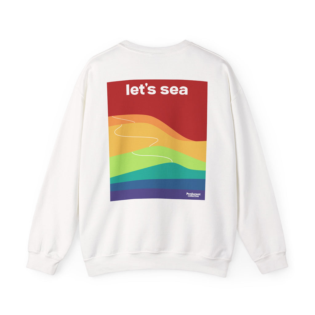 Perdurant Collective Let's Sea Trail Sweatshirt - Graphic Summer Adventure Crewneck
