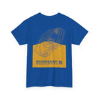 Kilimanjaro Topographic T-Shirt - Yellow Unisex Mountain Relief Special Tee