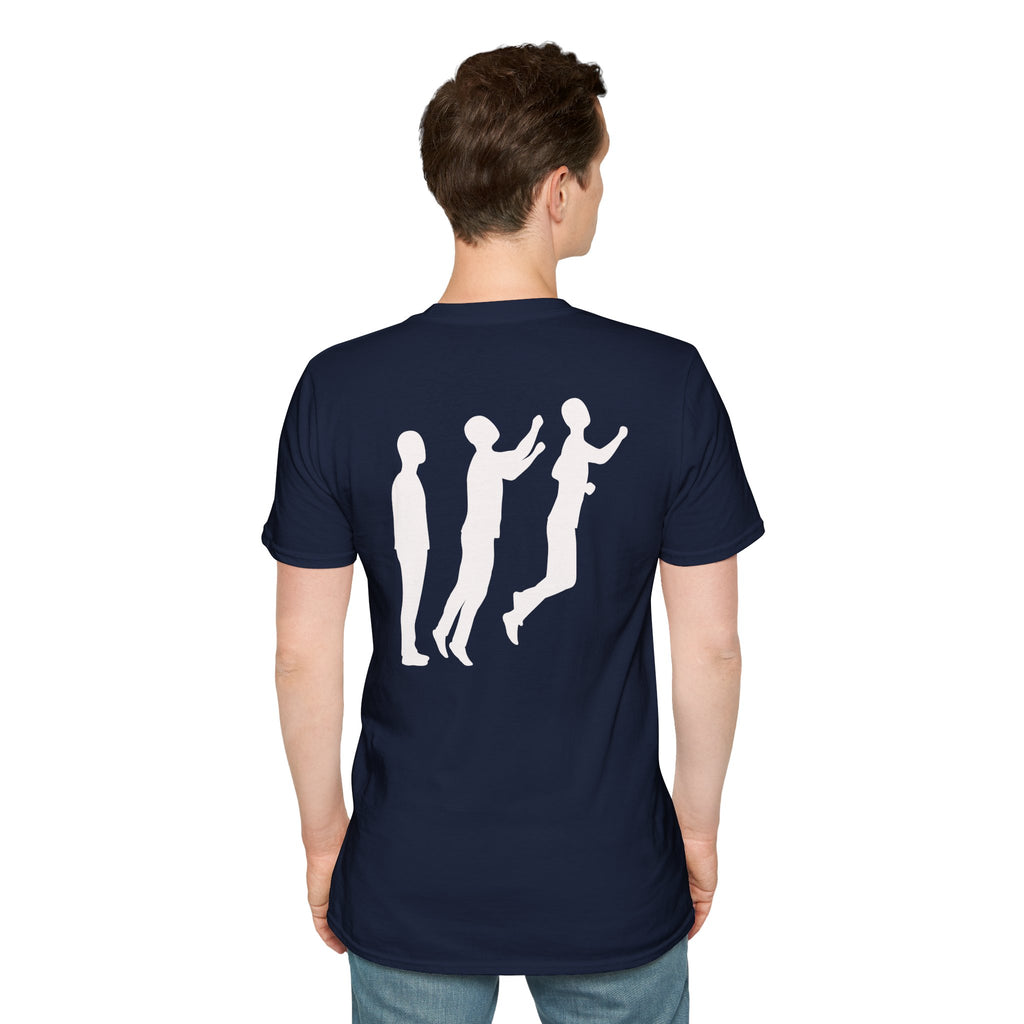 Perdurant Collective Reversed Logo T-Shirt - Dark Minimal Unisex Graphic Tee