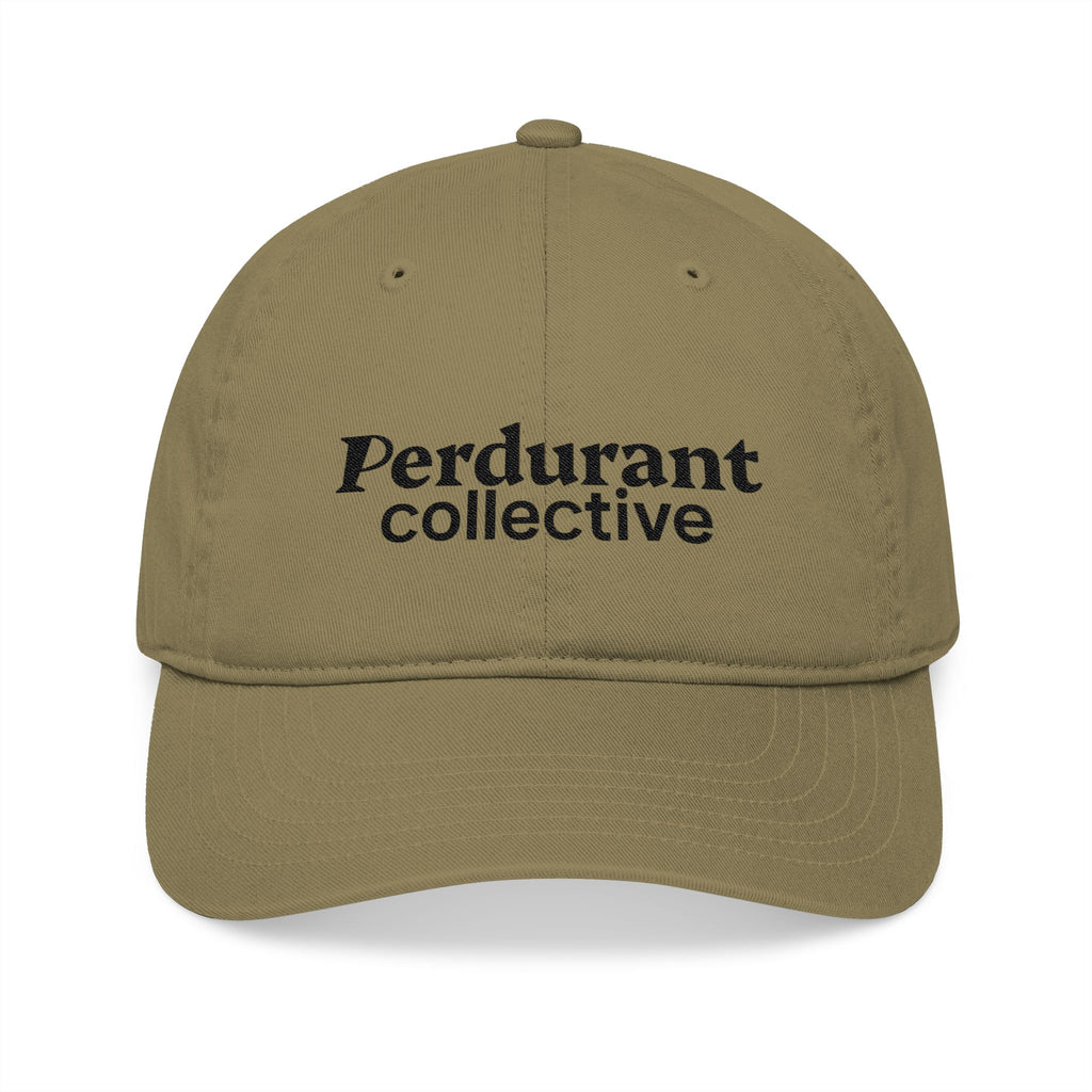 Perdurant Collective Logo Cap - Khaki Jungle Minimal Embroidered Hat