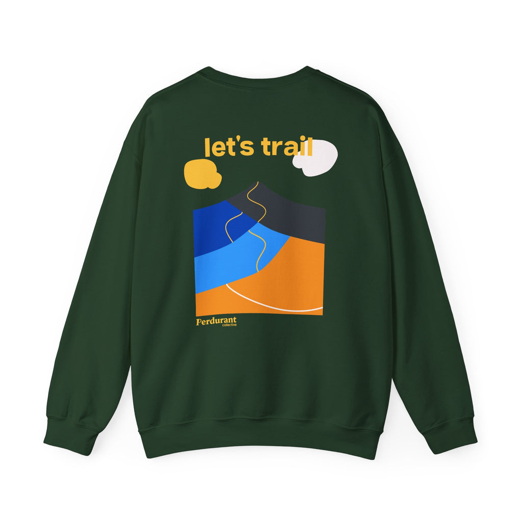 Perdurant Collective Let's Trail Sweatshirt - Dark Adventure Running & Hiking Crewneck