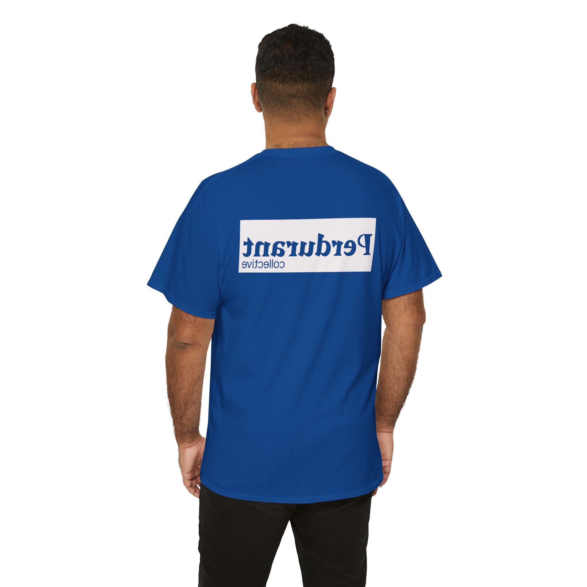 Perdurant Collective Outline Logo T-Shirt - Dark Minimal Unisex Graphic Tee