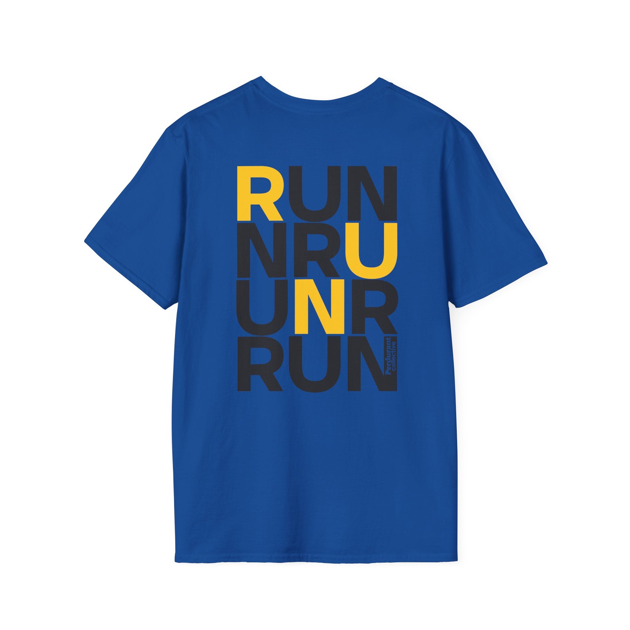 Perdurant Collective RUN RUN RUN T-Shirt - Light Unisex Graphic Running Tee