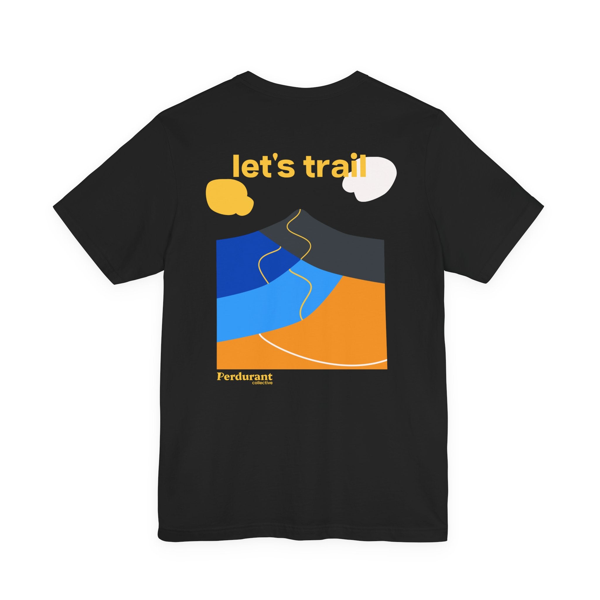 Perdurant Collective Let's Trail T-shirt - Dark Adventure Running & Hiking Tee