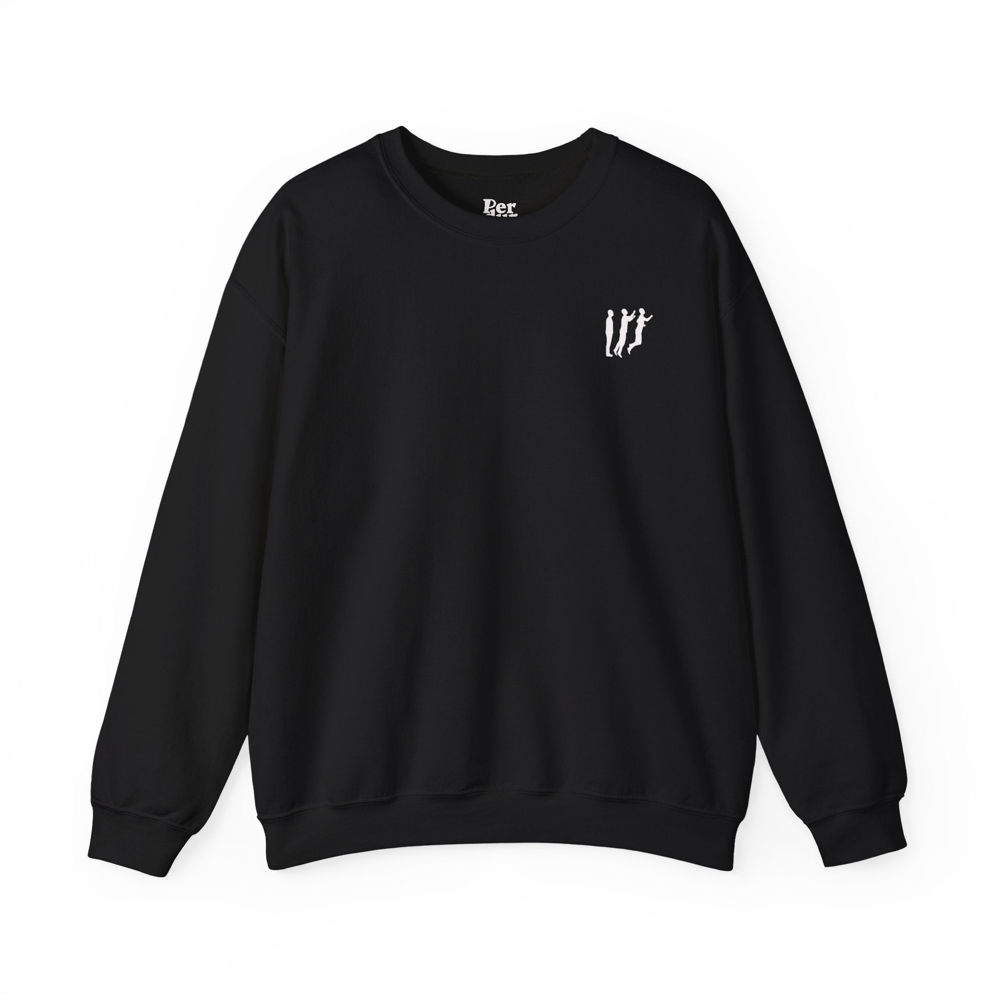 Perdurant Collective Logo Sweatshirt - Dark Minimal Unisex Graphic Crewneck