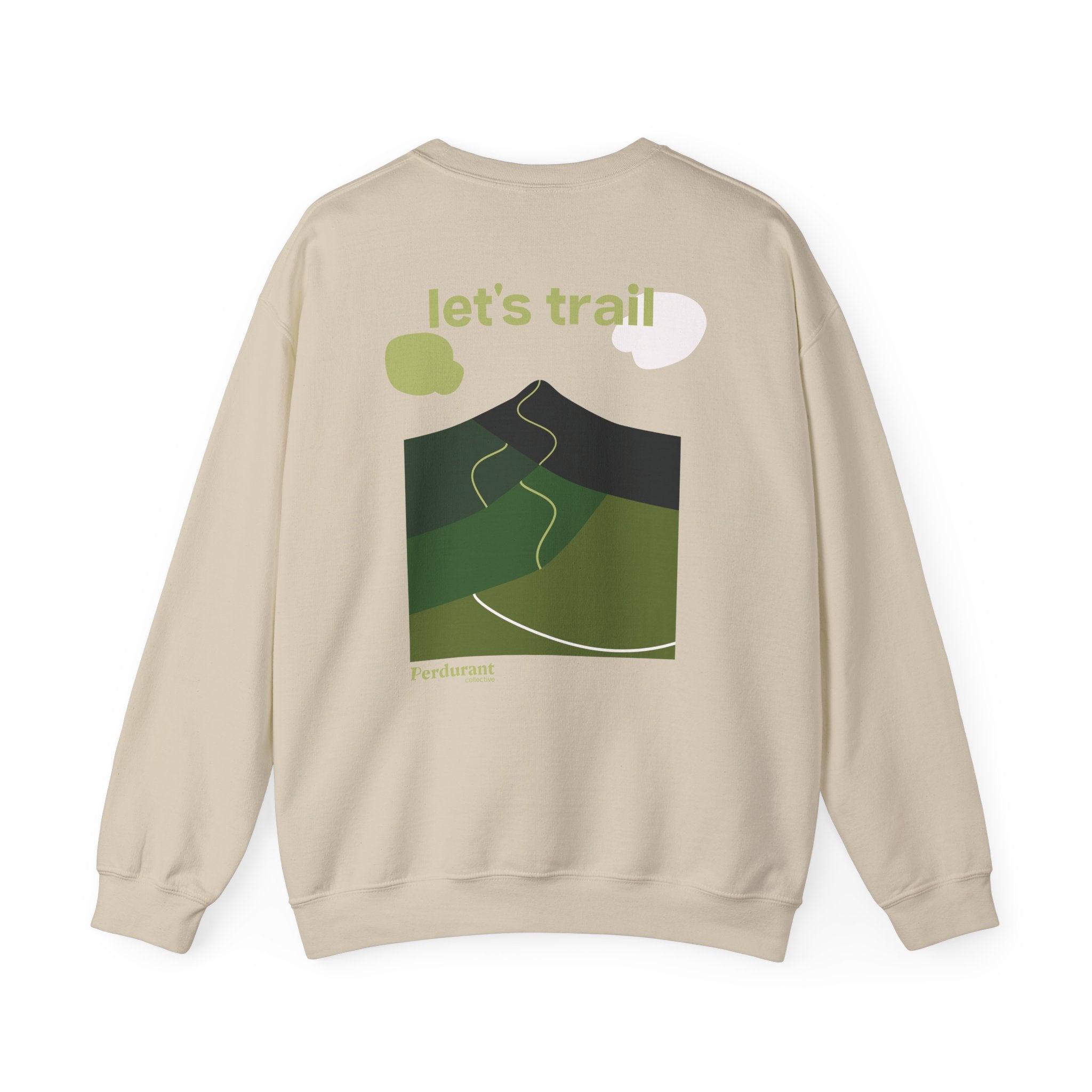 Perdurant Collective Let's Trail Sweatshirt - Dark Adventure Running & Hiking Crewneck