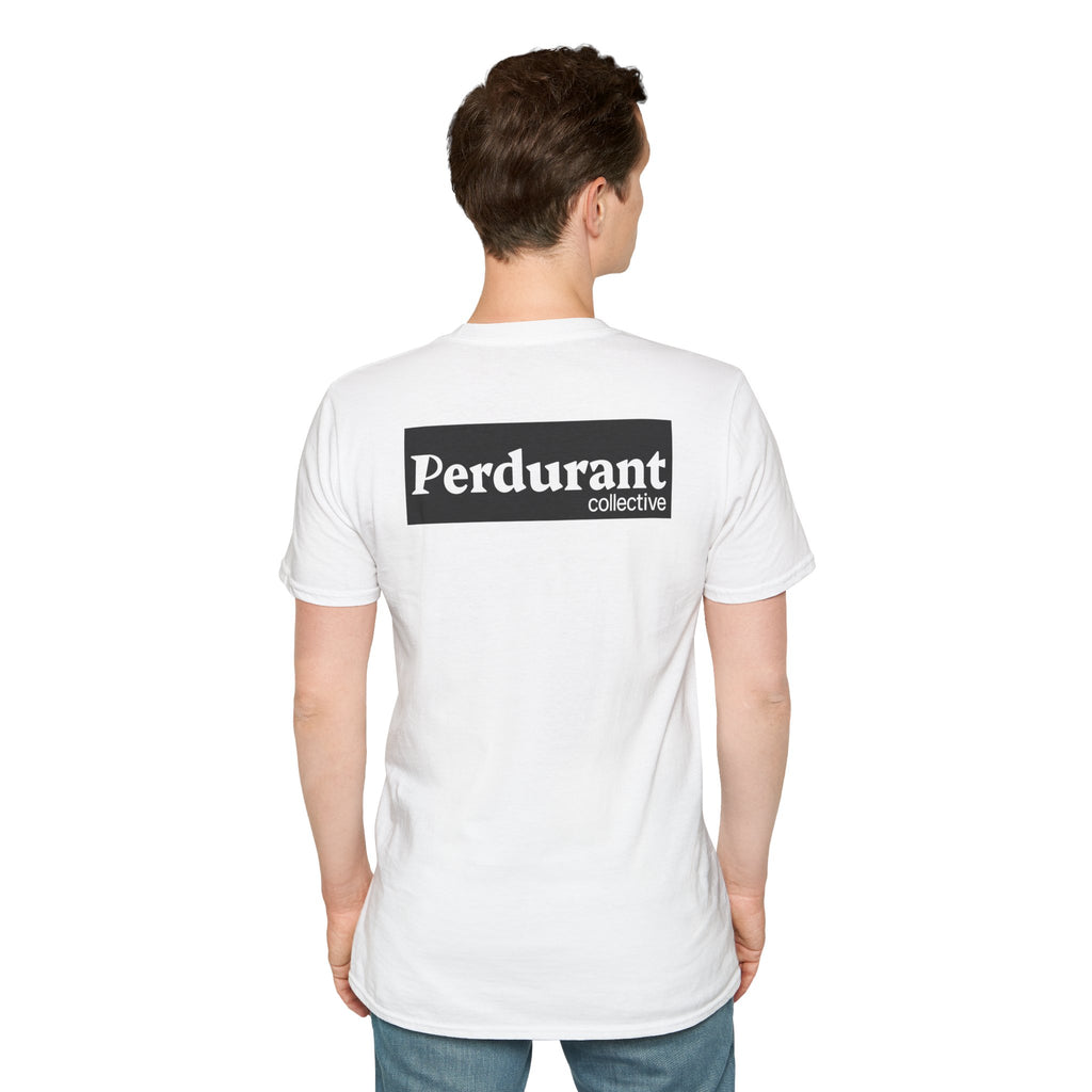 Perdurant Collective Logo T-Shirt - Light Minimal Unisex Graphic Tee