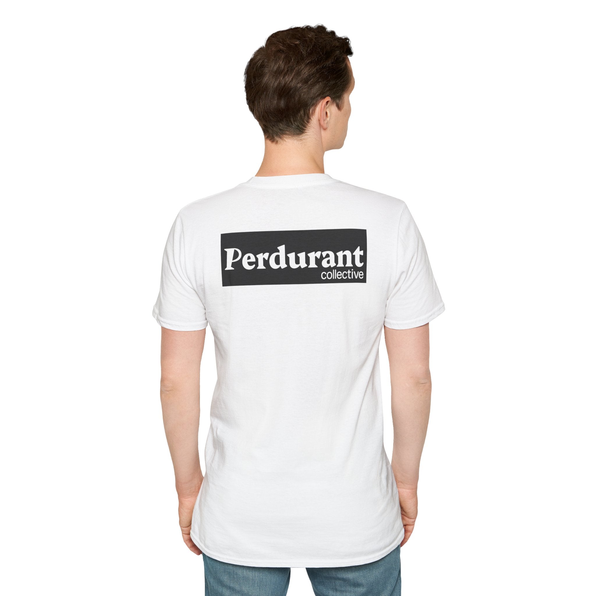 Perdurant Collective Logo T-Shirt - Light Minimal Unisex Graphic Tee