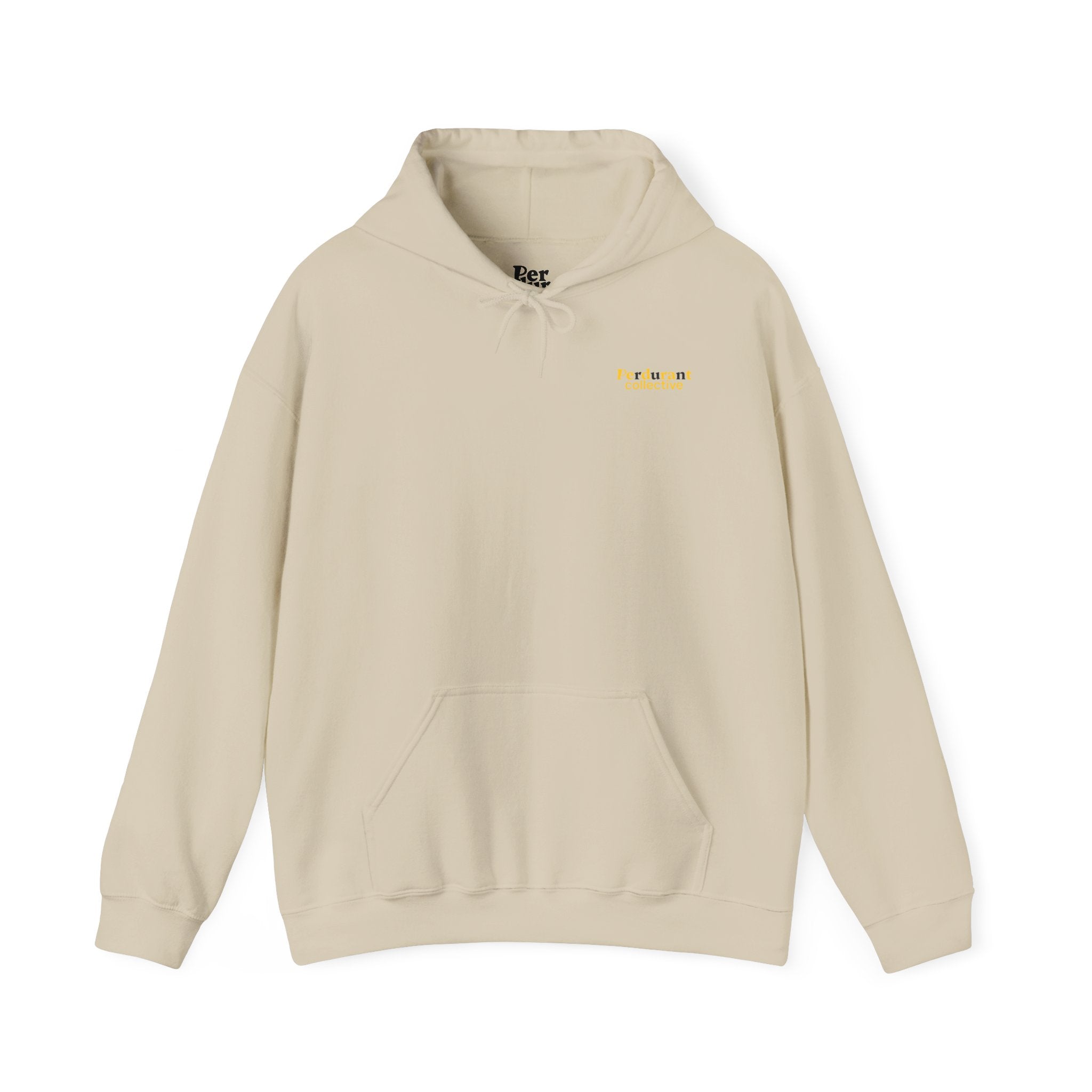 Perdurant Collective RUN RUN RUN Hoodie - Light Athletic Unisex Graphic Pullover for Runners