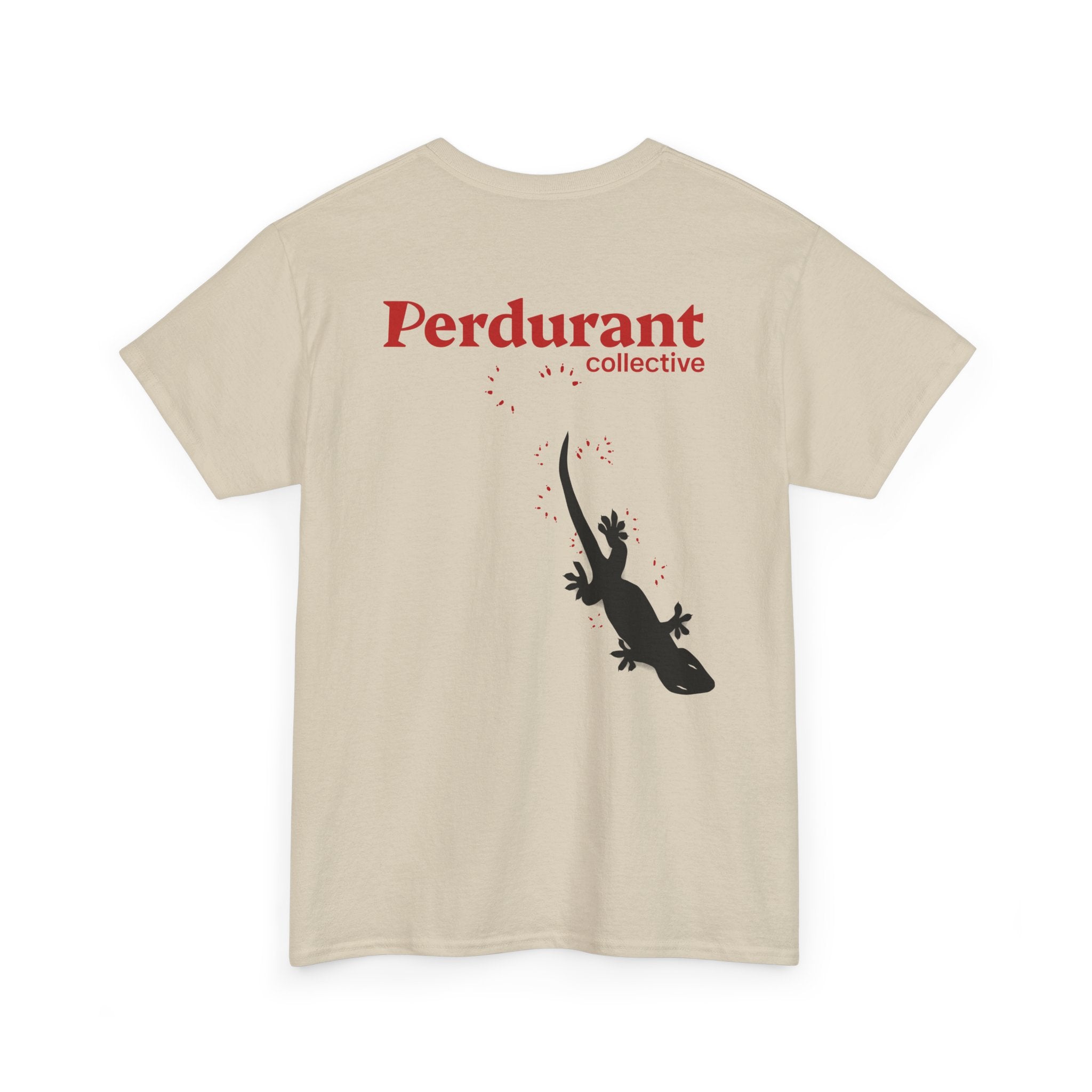 Perdurant Collective Footprint T-Shirt - Light Minimal Unisex Graphic Tee