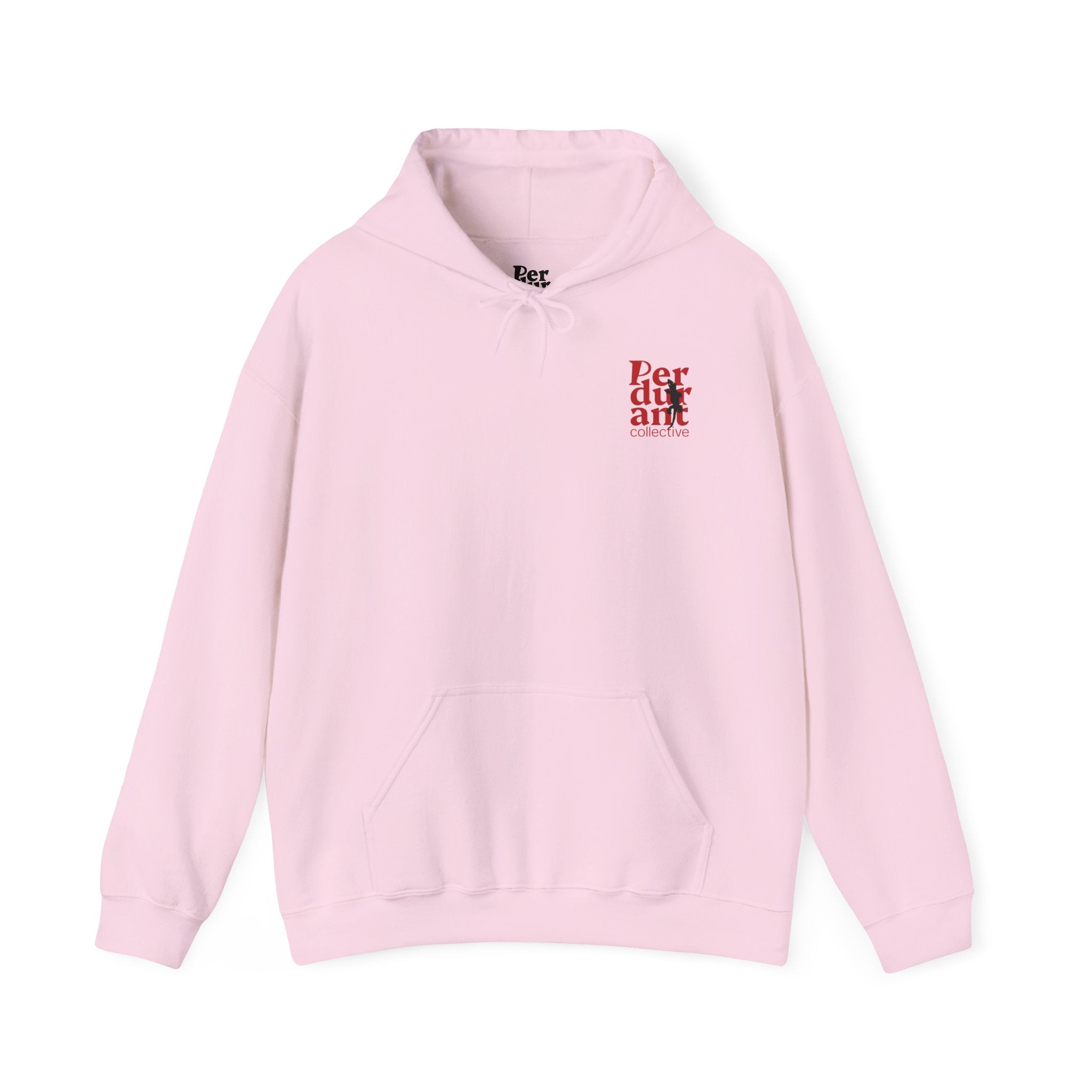 Perdurant Collective Footprint Hoodie - Light Minimal Unisex Graphic Hoodie