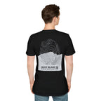 Mont Blanc Topographic T-Shirt - Dark Unisex Mountain Relief Tee