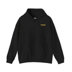 Perdurant Collective RUN RUN RUN Hoodie - Dark Athletic Unisex Graphic Pullover for Runners