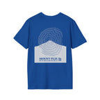 Mount Fuji Topographic T-Shirt - Dark Unisex Mountain Relief Tee