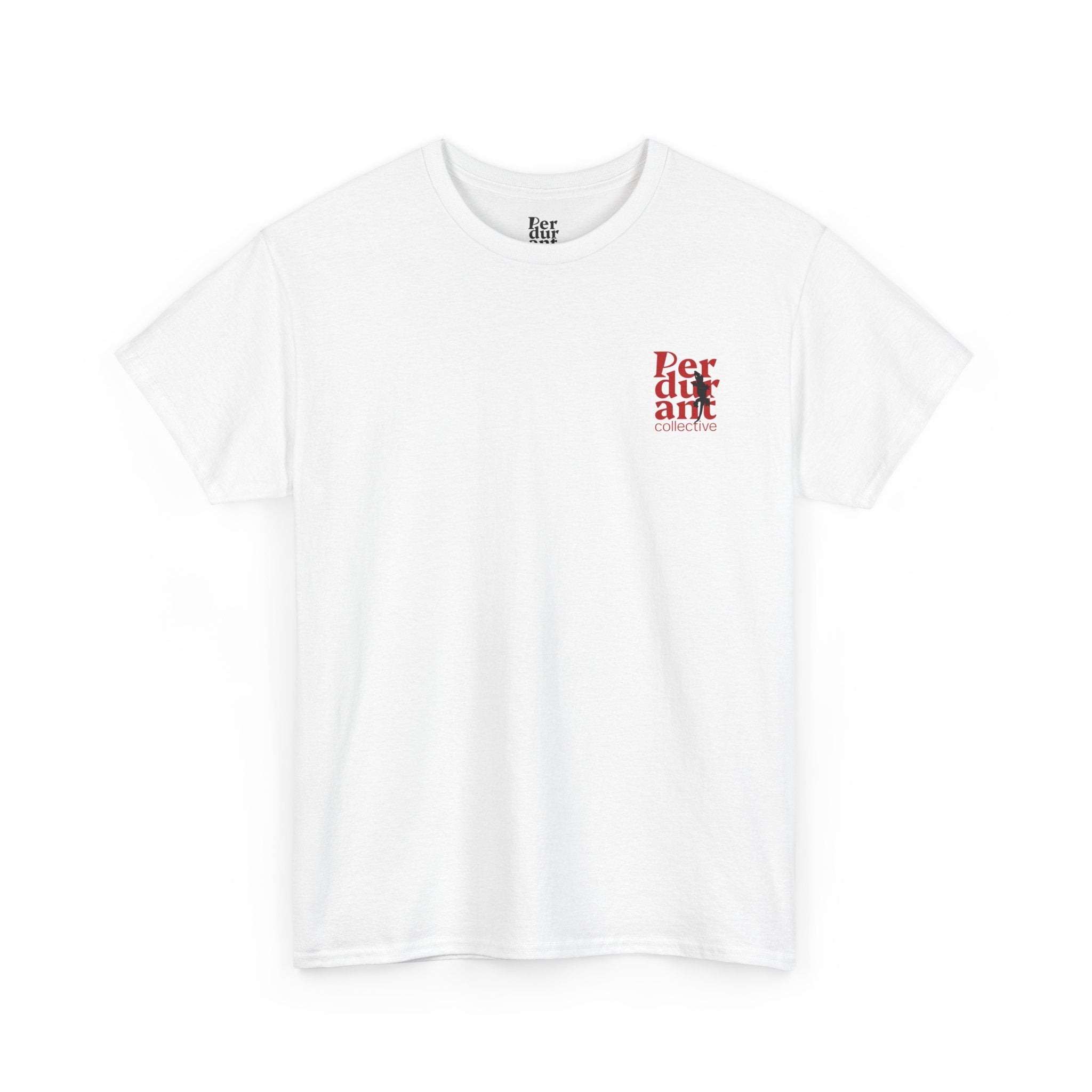 Perdurant Collective Footprint T-Shirt - Light Minimal Unisex Graphic Tee