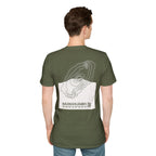 Kilimanjaro Topographic T-Shirt - Dark Unisex Mountain Relief Tee