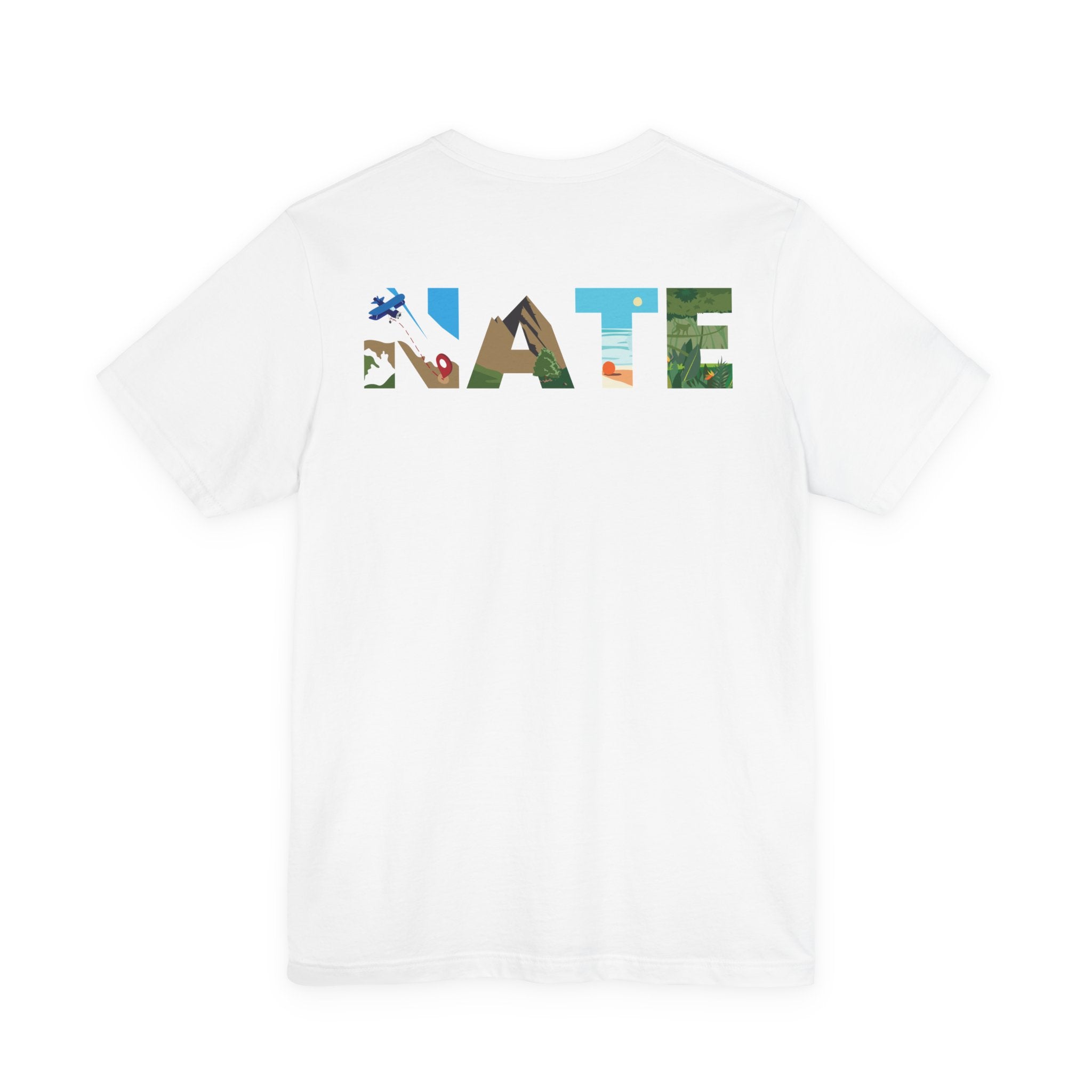 Nate Explores x Perdurant Collective Logo T-Shirt - Light Unisex Adventure & Outdoors Graphic Tee