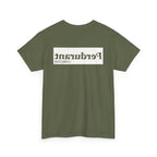Perdurant Collective Outline Logo T-Shirt - Dark Minimal Unisex Graphic Tee