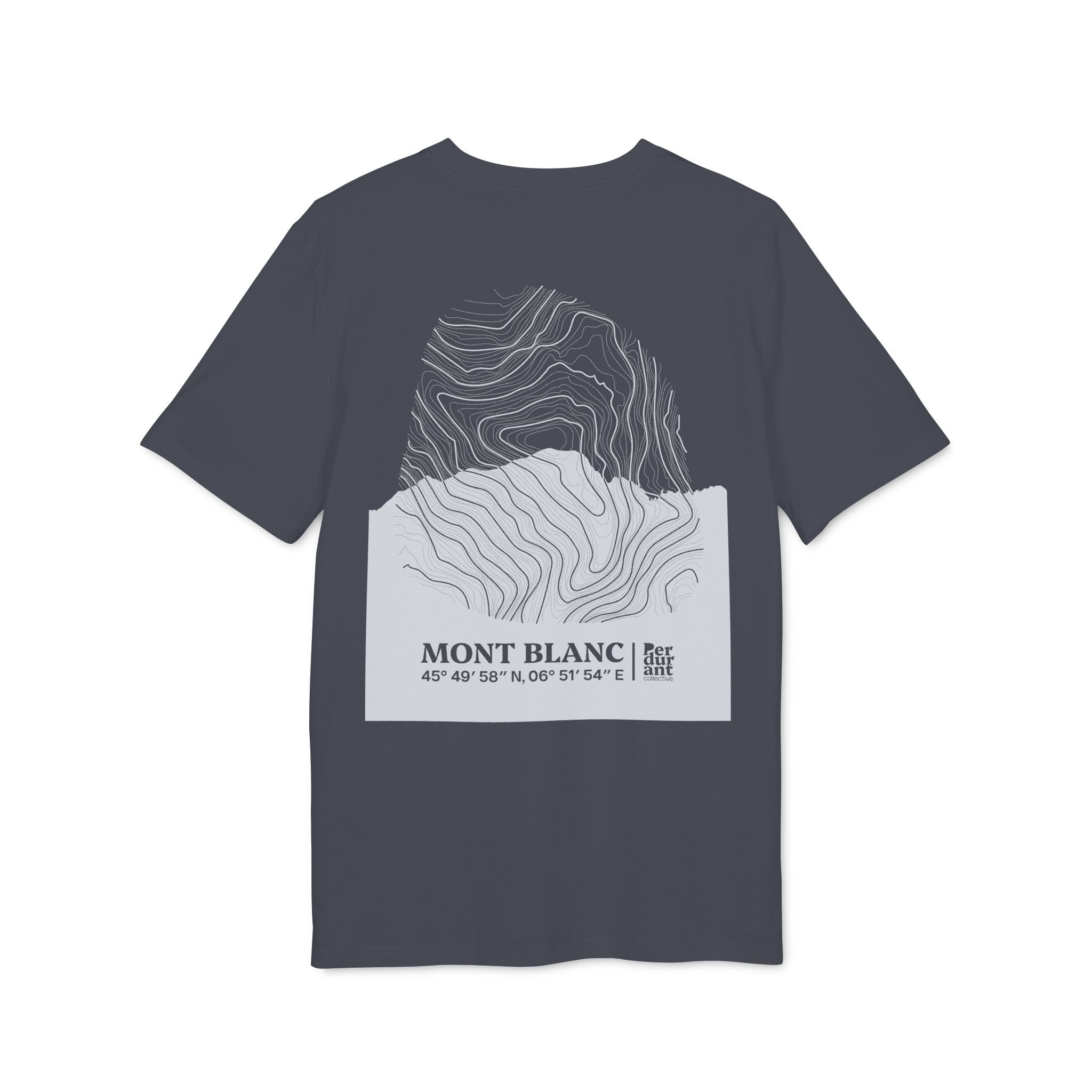 Mont Blanc Relief - the Classic Dark Unisex T-Shirt