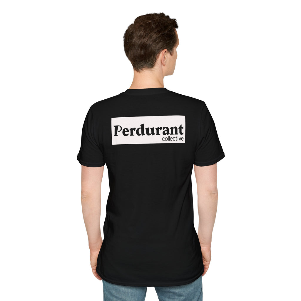 Perdurant Collective Logo T-Shirt - Dark Minimal Unisex Graphic Tee