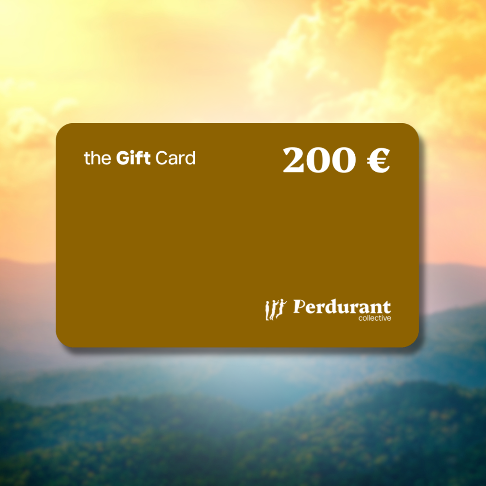 la carte-cadeau Perdurant Collective de 200 €