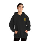 Perdurant Collective Footprint Hoodie - Dark Minimal Unisex Graphic Hoodie